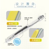 泰国原装进口 雷治平毛刷炭丝旋洁中硬毛牙刷D215【两盒】