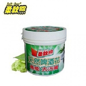 台湾进口柔软熊 天然啤酒花去污膏180ml汽车家居护理去污膏
