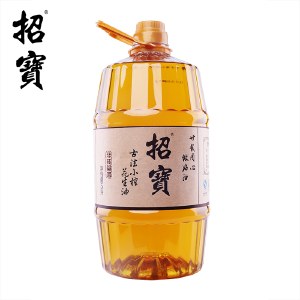 招宝古法小榨花生油5L