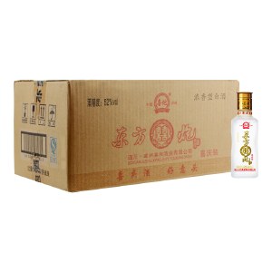 东方喜炮喜庆装白酒 52度125ml 浓香型国产小白酒 125mlX24