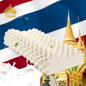 TAIHI泰嗨天然泰国乳胶枕头 高低按摩枕头 泰国原装进口  TH-001