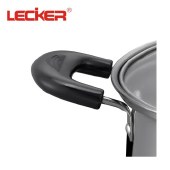 Lecker乐克尔 不锈钢汤锅24cm电磁炉煤气通用可视锅盖歌特KR-102