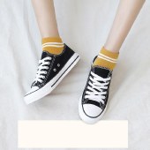 浪莎Langsha时尚浅口百搭精梳棉船袜5双装 精梳棉袜子女学生隐形袜女短袜船袜浅口