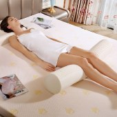 泰嗨 长圆乳胶枕头 单身抱枕 枕心带枕套 泰国原装进口，90%乳胶 TPAB1