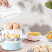 美菱煮蛋器家用多层蒸蛋器多用途家用双层早餐机MUE-LC3502