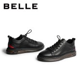百丽Belle商务休闲皮鞋 男春商场新款牛皮工装鞋低帮板鞋7AV11CM0