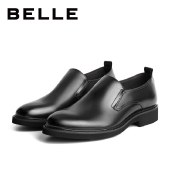 百丽Belle商务正装皮鞋 男春新商场同款牛皮革套脚百搭皮鞋7CP02AM1