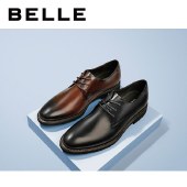 百丽Belle商务皮鞋 男春新商场同款牛皮商务正装通勤英伦风皮鞋B3212AM1