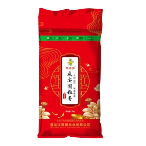 亿米多庆安珍珠大米5kg东北圆粒香米红色编织袋10斤圆粒香米