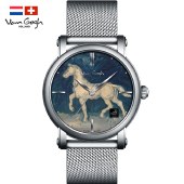 VanGogh梵高 瑞士原装进口 博物馆正版授权典藏系列石英手表-马的石膏像（情侣款）
