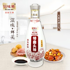 国味威 特曲头抽480ml/瓶 生抽炒菜调味酿造酱油酱汁