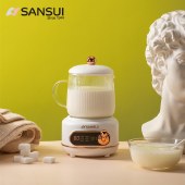 山水养生杯迷你电炖杯500mL分体式多功能可预约轻食杯加热水杯KT-890