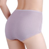 海谜璃【4条装】石墨稀内裤小雏菊印花女士内裤纯棉高腰收腹内裤HBF2769