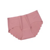 海谜璃【4条装】泰国乳胶内裤女士冰丝内裤女无痕中腰荷叶边三角裤HBF2776