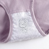 海谜璃【4条装】石墨稀内裤小雏菊印花女士内裤纯棉高腰收腹内裤HBF2769