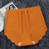 海谜璃【4条装】高腰收腹无痕冰丝内裤女棉裆透气提臀内裤HBF2775