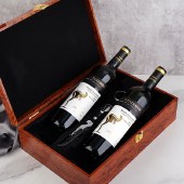 昂富庄园 金袋鼠干红葡萄酒高端礼盒装 750ml*2瓶 送酒具三件套