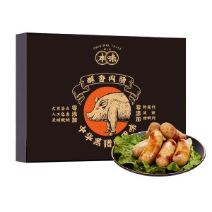 本味鲜物黑猪肉*1盒+文和友小龙虾烤肠*1盒