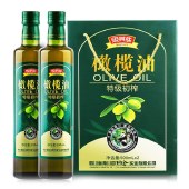川珍  青川县特级初榨橄榄油500ml*2  食用油组合非菜籽油