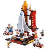 星涯优品 积木玩具航空火箭拼装兼容乐高立体拼插男孩玩具儿童生日礼物 航天飞机发射中心