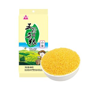 川珍 青川县小米400g*2 小黄米 月子米 吃的食用小米 小米粥 粗粮杂粮 真空包装