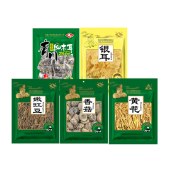 川珍  高山细木耳银耳黄花香菇嫩豇豆组合食养尊礼菌菇680g/盒  南北干货营养菌菇炒菜食材菌类菌菇大礼包